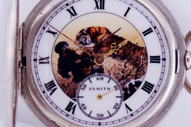 Rare antique Zenith Grand-Prix Pocket Watch Huntin Rare antique Zenith Grand-Prix Pocket Watch Huntin