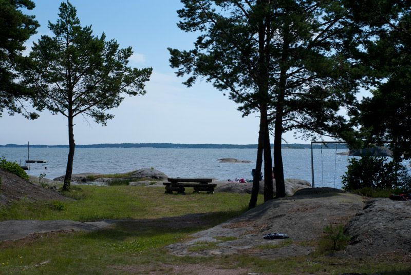 Simstranden ligger i en mysig vik.
foto: matilda enqvist
